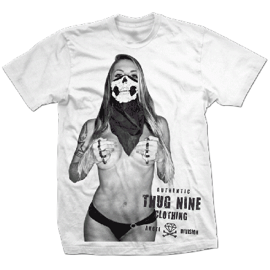 camisa girl gun thug nine