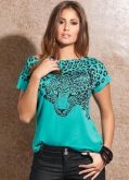 blusa tigre detalhe strass